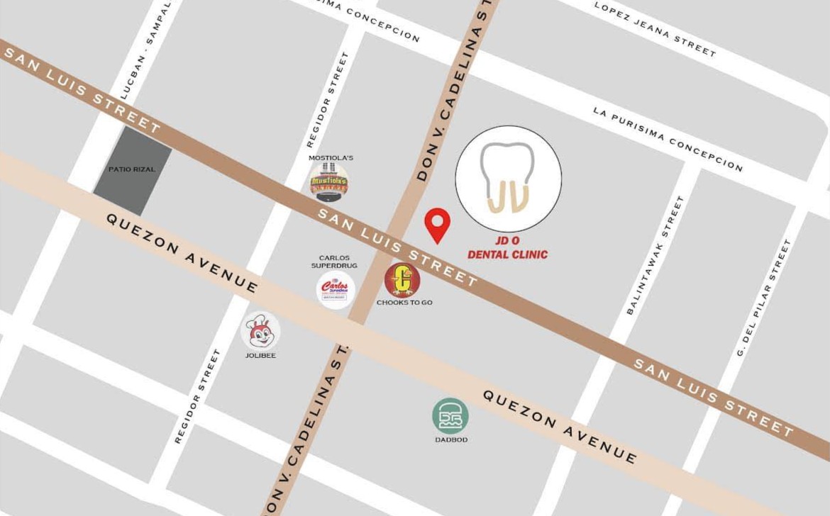 Map showing JDO Dental Clinic location
